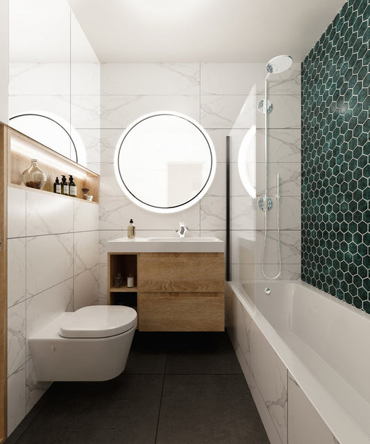 o baie mică amenajată eficient