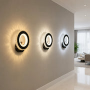 NOVA Rotonda LED wall light, 16W, Black & Stainless Steel, Warm/Cold/Neutral light - 01_AL073-1BK.png