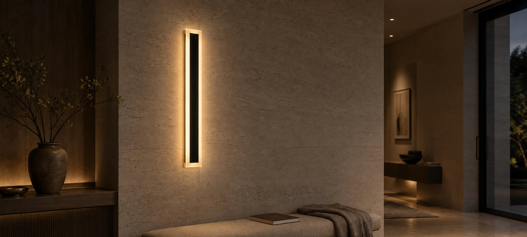 Mack Outdoor LED Wall Light, Length 30cm, 4W, IP65, Metal, Linear, Black - 01_AX200-300BK.png