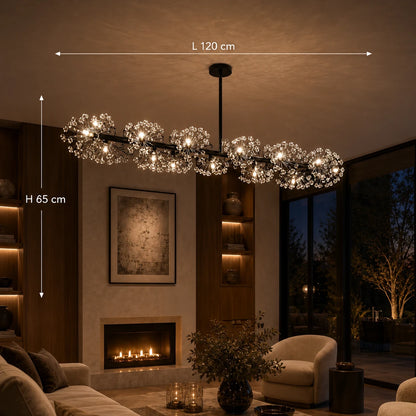 Candelabru Cristal PETERHOF Regalis 15x G4, Lungime 120cm, Negru - 01_CC167-120LBK.png