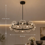 PETERHOF Magno Crystal Chandelier, Diameter 62cm, 20X G4, Black, Adjustable Height - 01_CC167-600BK.png