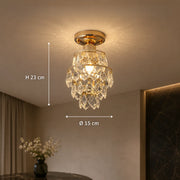 Ezzelin Crystal Chandelier, 1xE27, Metal, Gold - 01_CC191.png