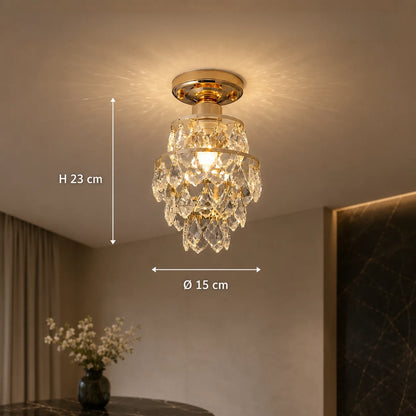 Ezzelin Crystal Chandelier, 1xE27, Metal, Gold - 01_CC191.png