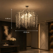 Willow Crystal Chandelier, 5x E14, Diameter 50cm, Chrome - 01_CC8080-D500CH.png