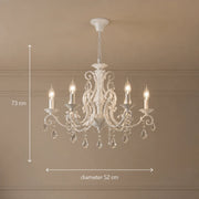 DELLI SANTI Chandelier 6xE14, Diameter 52cm, White, Adjustable Height - 01_LC130-6WH.png