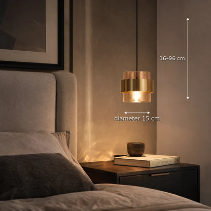 Suspended Chandelier LC866/1TN, 1XE27, Adjustable Height, Glass and Metal - 01_LC866-1TN.png