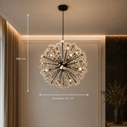 PETERHOF Crystal Chandelier Elegance, Ø50cm, 18x G4, Diameter 49cm, Black - 02_CC167-400BK.png