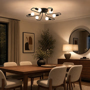 MODERNIST Hexa 6 Chandelier, 6x E27, Black, Modern Design - 02_LC370-6BK.png