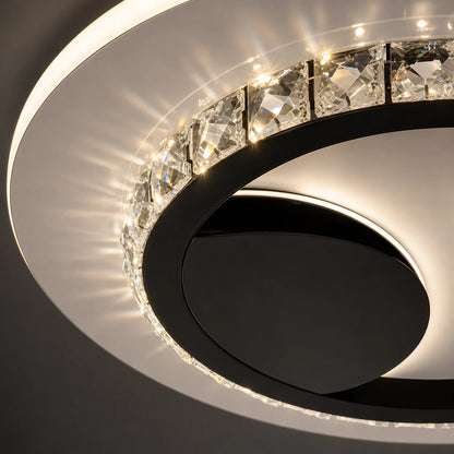 Crystal LED chandelier ARIELLA 39W, Round, Cool/Warm/Neutral Light, Black - 02_LL602BK.png