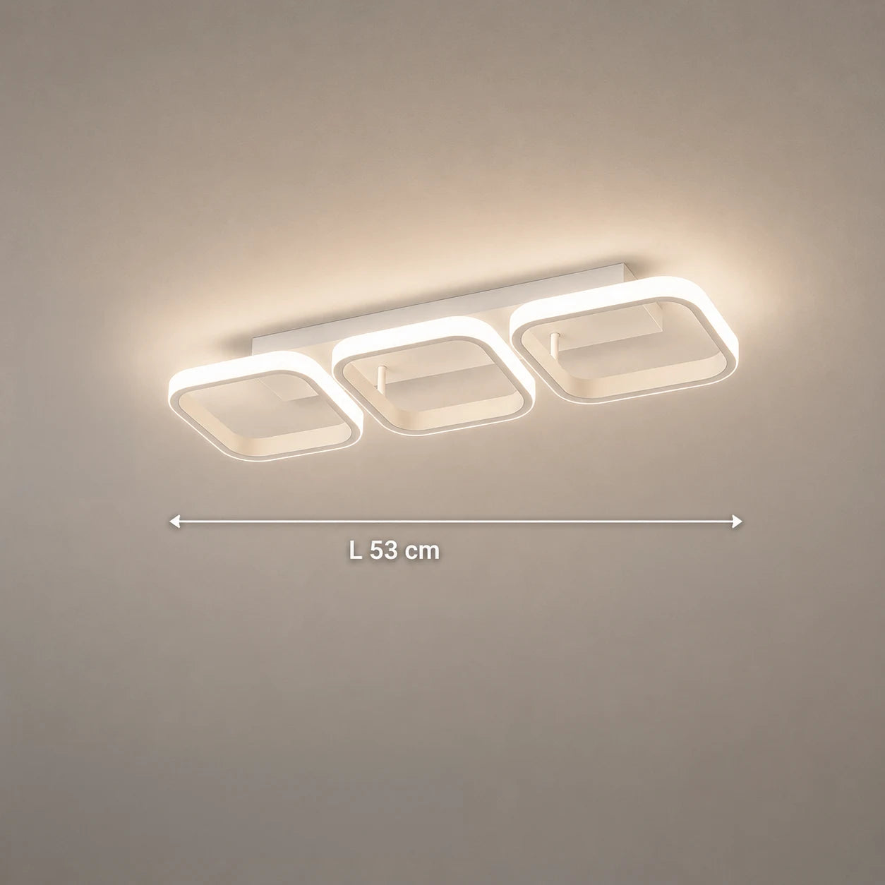 LED Chandelier VERTEX 34W, 3 Squares, Linear, Cold/Warm/Neutral light, White - 02_LL770-3WH.png