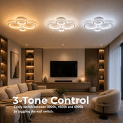 LED chandelier with remote control and crystal NOVA ROTONDA RGB 82W, 4 Circles, Cold/Warm/Neutral light, Dimmable, White - 02_LT073-4WH.png