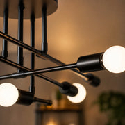 Classic Modernist Octa Chandelier, 8x E27, Black, Modern Design, Metal, Without Shade - 02_LC360-8BK.png