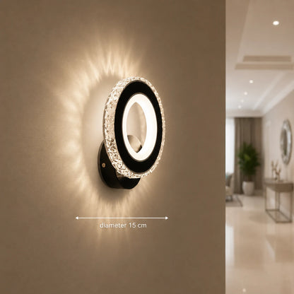 NOVA Rotonda LED wall light, 16W, Black & Stainless Steel, Warm/Cold/Neutral light - 03_AL073-1BK.png