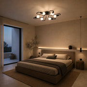 MODERNIST Hexa 6 Chandelier, 6x E27, Black, Modern Design - 03_LC370-6BK.png