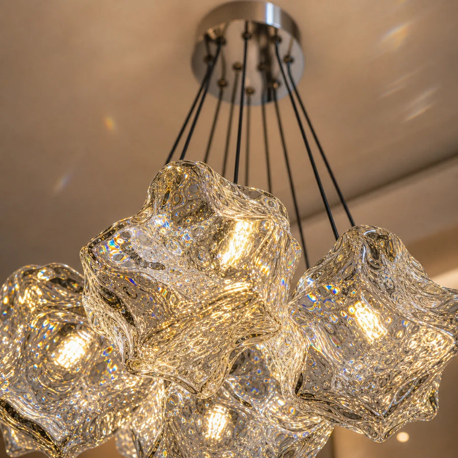 ECOLUCE MODERN Chandelier, Globe, 7xE27, Adjustable Height, Chrome - 03_LC815-7CH.png