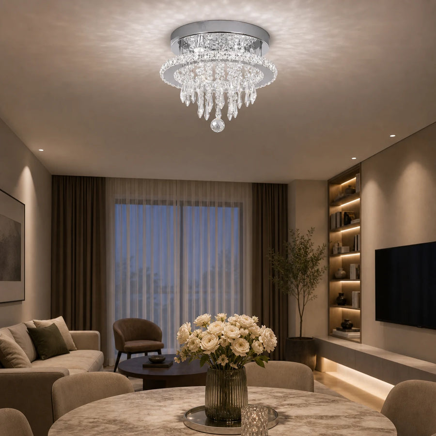 Alberico Round LED Chandelier, 17W, Cold/Warm/Neutral Light, Crystal, Shiny Chrome - 03_LL010.png