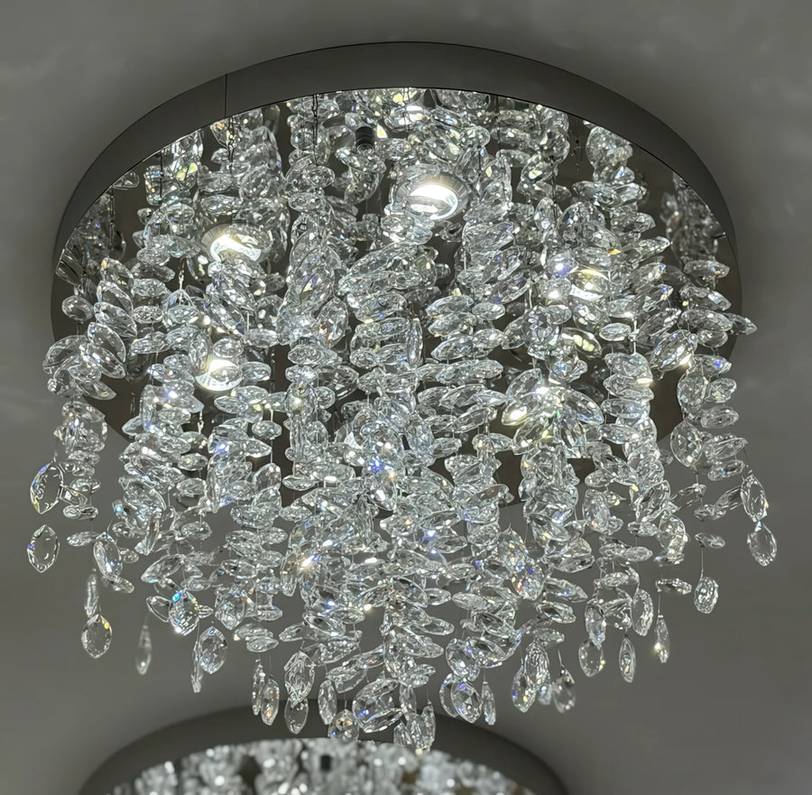 Crystal LED Chandelier LLC210/400CH Round, 22W, Cold/Warm/Neutral Light, Crystal, Shiny Chrome - 03_LLC210-400CH.png