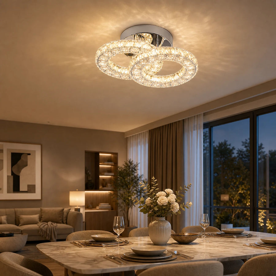 LED and crystal chandelier ZABINA 25W, 2 Circles, Cold/Warm/Neutral light, Shiny Chrome - 03_LT062CR.png