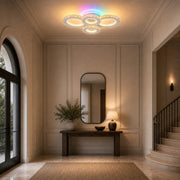 LED chandelier with remote control and crystal NOVA ROTONDA RGB 82W, 4 Circles, Cold/Warm/Neutral light, Dimmable, White - 03_LT073-4WH.png