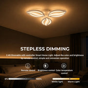Lustra LED cu telecomanda ORCHID 40W, 3 Petale, lumina Rece/Calda/Neutra, Dimabila, Alb - 03_LT280-3WH.png