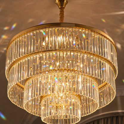 Candelabru Cristal CHAMBORD Nobile 5xE14, Diametru 38cm, Auriu Mat - 04_CC930-400GD.png