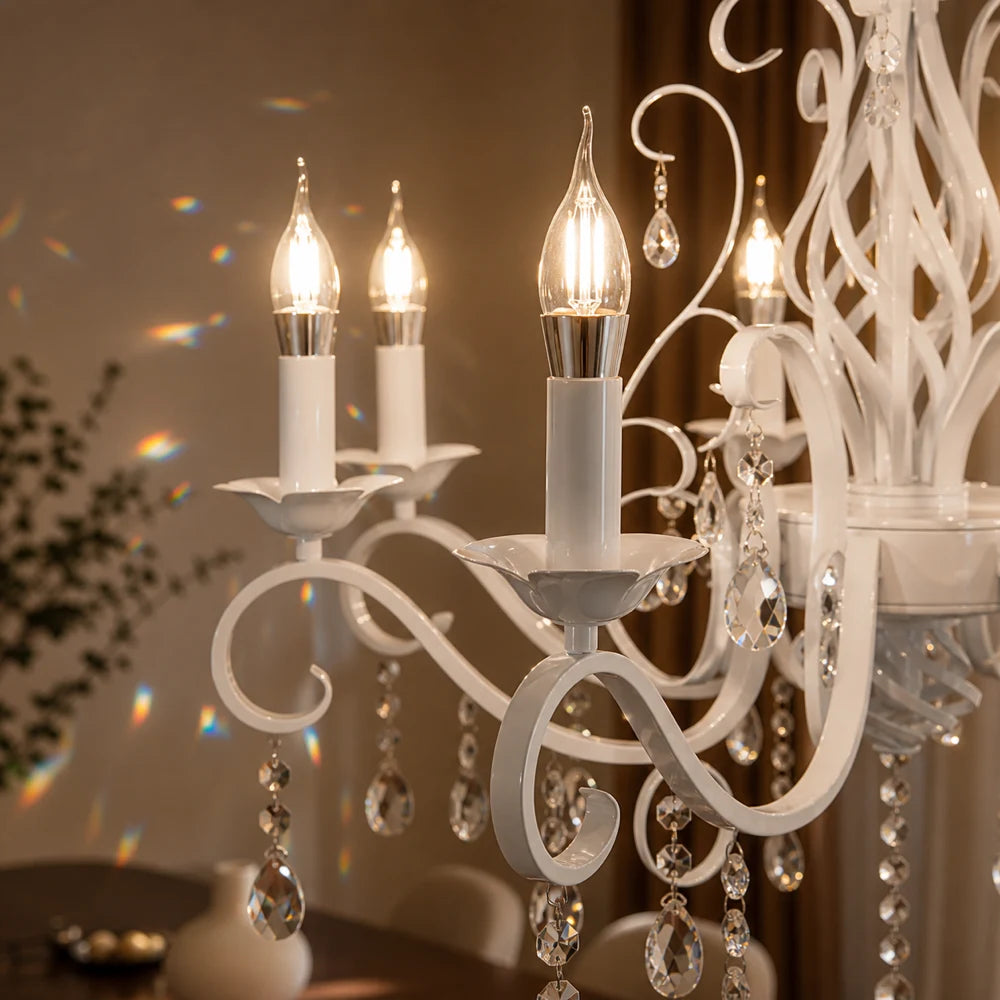 DELLI SANTI Chandelier 6xE14, Diameter 52cm, White, Adjustable Height - 04_LC130-6WH.png