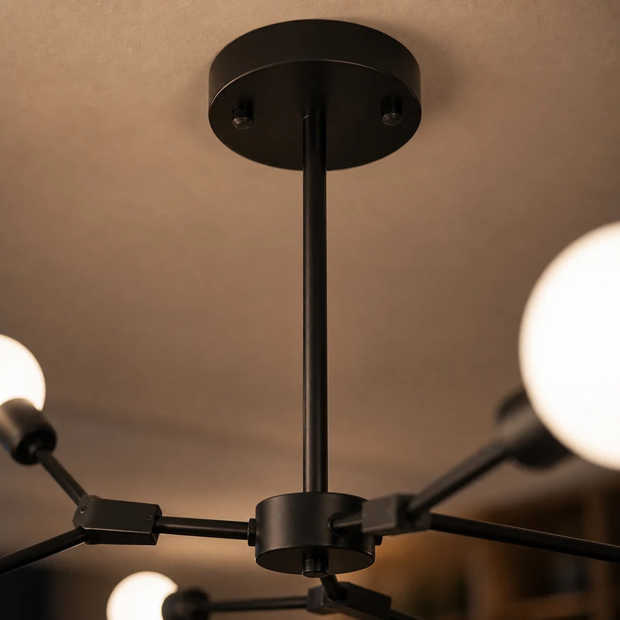Architek Hexa Chandelier, 6xE27, 90x80, Black, Metal - 04_LC368-6BK.png