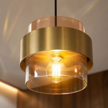 Suspended Chandelier LC866/1TN, 1XE27, Adjustable Height, Glass and Metal - 04_LC866-1TN.png