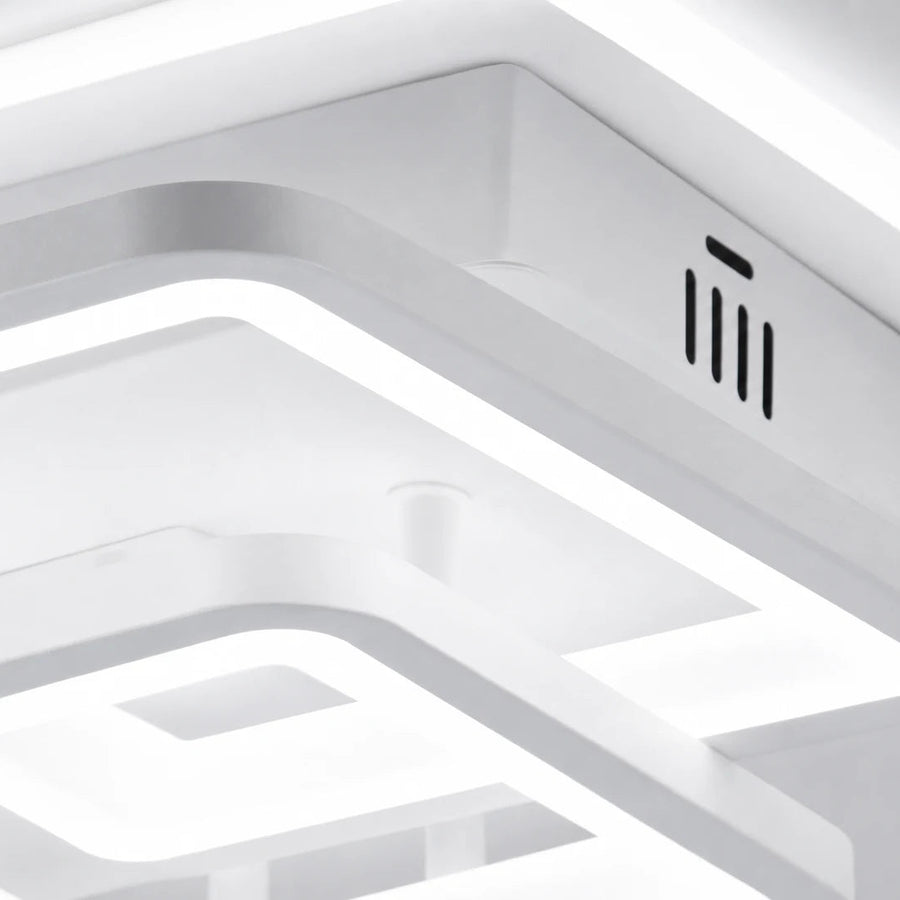 Lustra LED cu telecomanda ZOE, 60W, 3 Patrate, lumina Rece/Calda/Neutra, Dimabila, Alb, Metal si Acril - LT808-3WH_closeup6000.png
