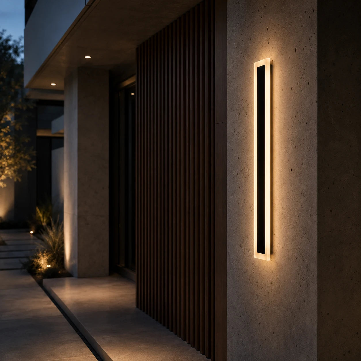 Aplica LED de Exterior Mack, Lungime 30cm, 4W, IP65, Metal, Liniar, Negru - 05_AX200-300BK.png
