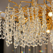 WALTZ Cascade Crystal Chandelier, 9x G9, Gold, 80cm, Adjustable Height - 05_CC331-80.png