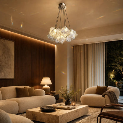 ECOLUCE MODERN Chandelier, Globe, 7xE27, Adjustable Height, Chrome - 05_LC815-7CH.png