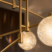 Chandelier with Round Shade, PENTHOUSE Dome, 6x G9, Gold, Metal - 05_LC825GD.png