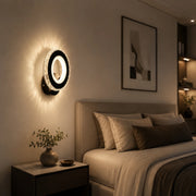 NOVA Rotonda LED wall light, 16W, Black & Stainless Steel, Warm/Cold/Neutral light - 06_AL073-1BK.png