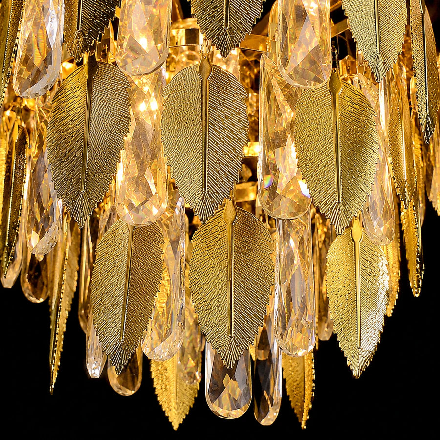 Crystal Chandelier VENARIA 8x E14, Diameter 50cm, Shiny Gold, Adjustable Height - 06_CC8052-500GD.png