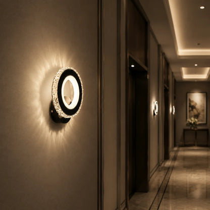NOVA Rotonda LED wall light, 16W, Black & Stainless Steel, Warm/Cold/Neutral light - 07_AL073-1BK.png