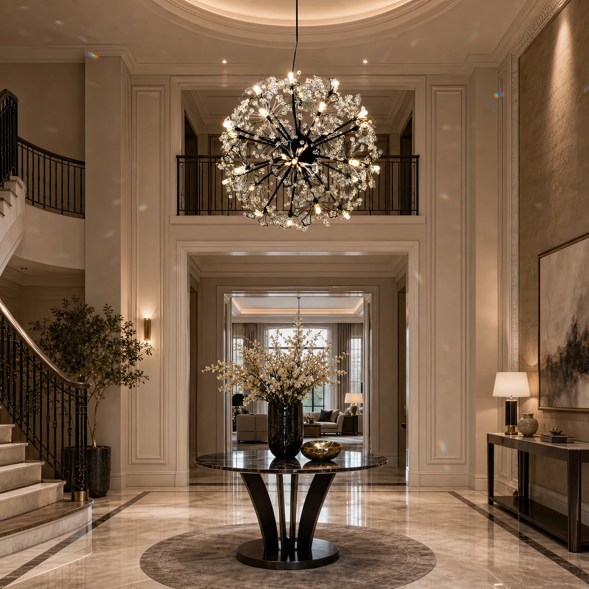 PETERHOF Eleganza Crystal Chandelier, Ø50cm, 18x G4, Diameter 49cm, Black - 07_CC167-400BK.png