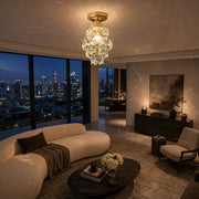 Ezzelin Crystal Chandelier, 1xE27, Metal, Gold - 07_CC191.png