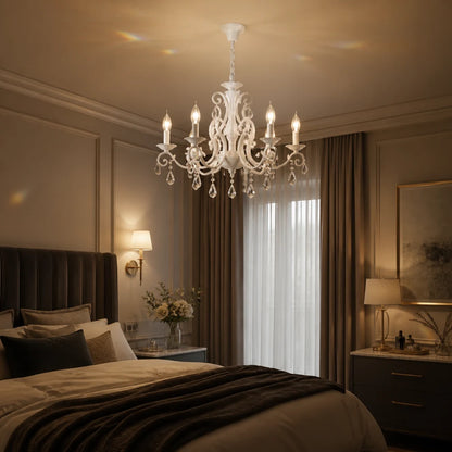 DELLI SANTI Chandelier 6xE14, Diameter 52cm, White, Adjustable Height - 07_LC130-6WH.png
