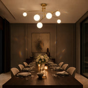 Chandelier with Round Shade, PENTHOUSE Dome, 6x G9, Gold, Metal - 07_LC825GD.png