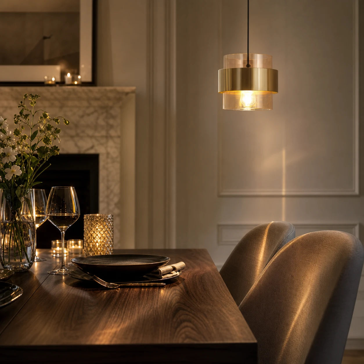 Suspended Chandelier LC866/1TN, 1XE27, Adjustable Height, Glass and Metal - 07_LC866-1TN.png
