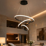LED hanging chandelier RICCI 81W, 3 Circles, Cold/Warm/Neutral light, Black, Adjustable height - 07_LL104-3BK.png