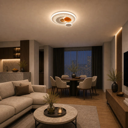 LED chandelier with HELIOX crystal, 40W, 4 Circles, Cold/Warm/Neutral light, White - 07_LL653-300OR.png