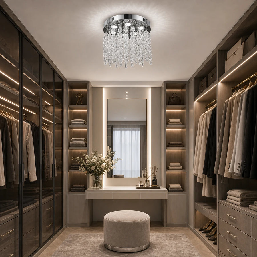 Crystal LED Chandelier LLC210/400CH Round, 22W, Cool/Warm/Neutral Light, Crystal, Shiny Chrome - 07_LLC210-400CH.png
