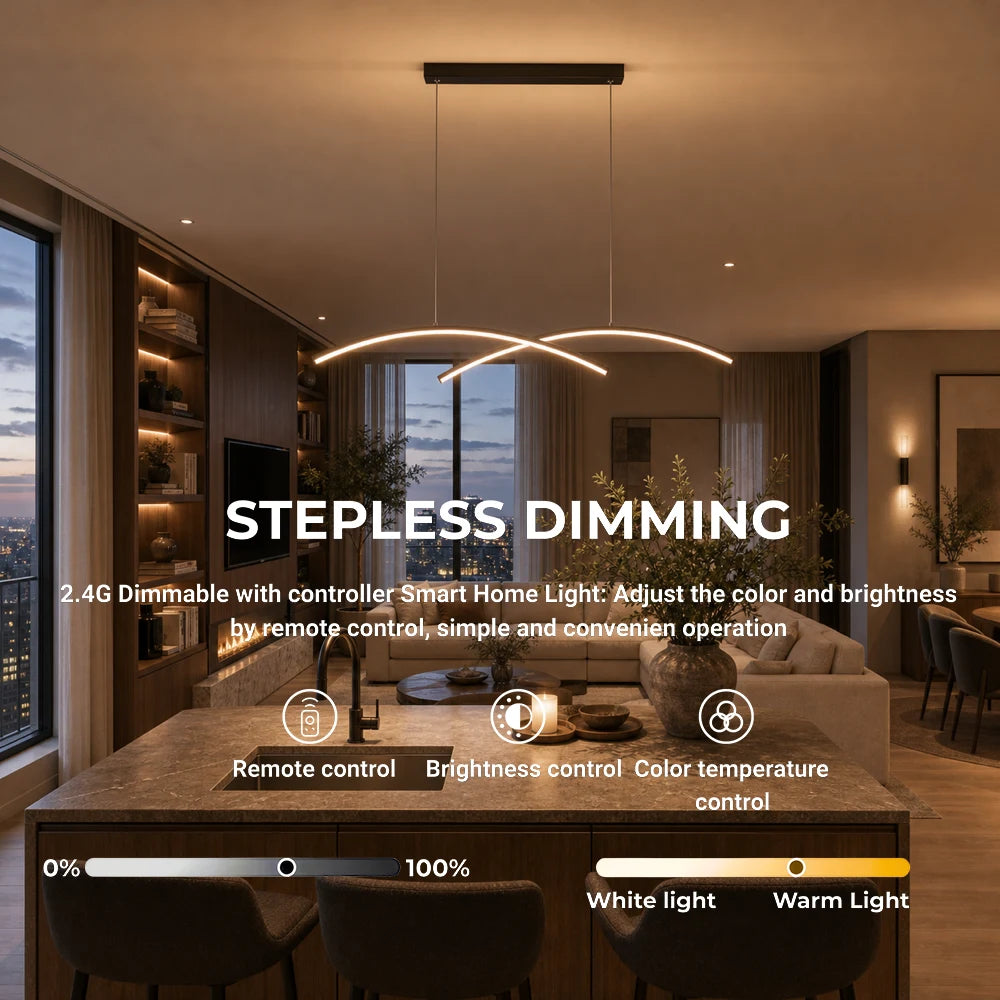 Lustra LED cu telecomanda FLUIRA, 52W, lumina Rece/Calda/Neutra, Dimabila, Negru - 07_LT103BK.png