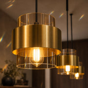 Suspended Chandelier LC866/3LTN, 3XE27, Adjustable Height, Glass and Metal - 04_LC866-3LTN.png