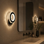 NOVA Rotonda LED wall light, 16W, Black & Stainless Steel, Warm/Cold/Neutral light - 08_AL073-1BK.png