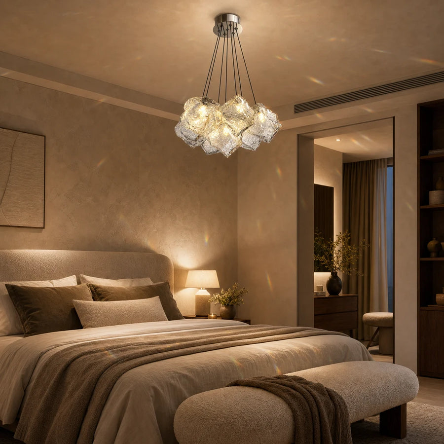 ECOLUCE MODERN Chandelier, Globe, 7xE27, Adjustable Height, Chrome - 08_LC815-7CH.png