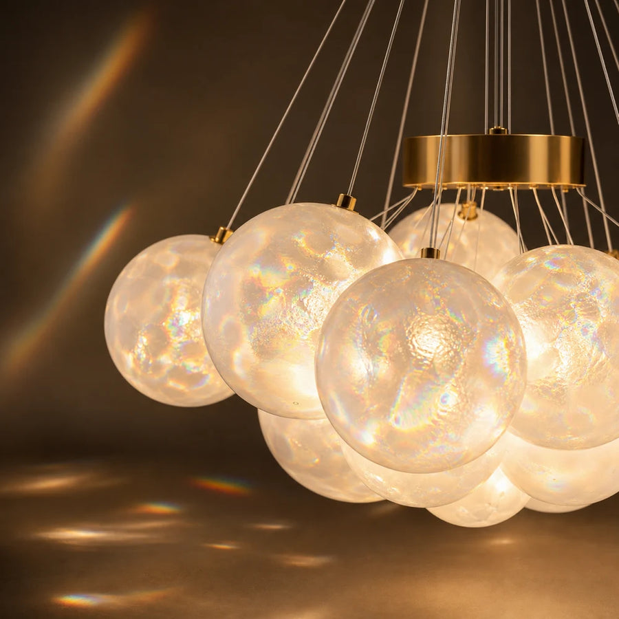 MODERN LOFT Chandelier Bagliore, Globe, 9xE27, Adjustable Height, Gold - 08_LC816-9GD.png