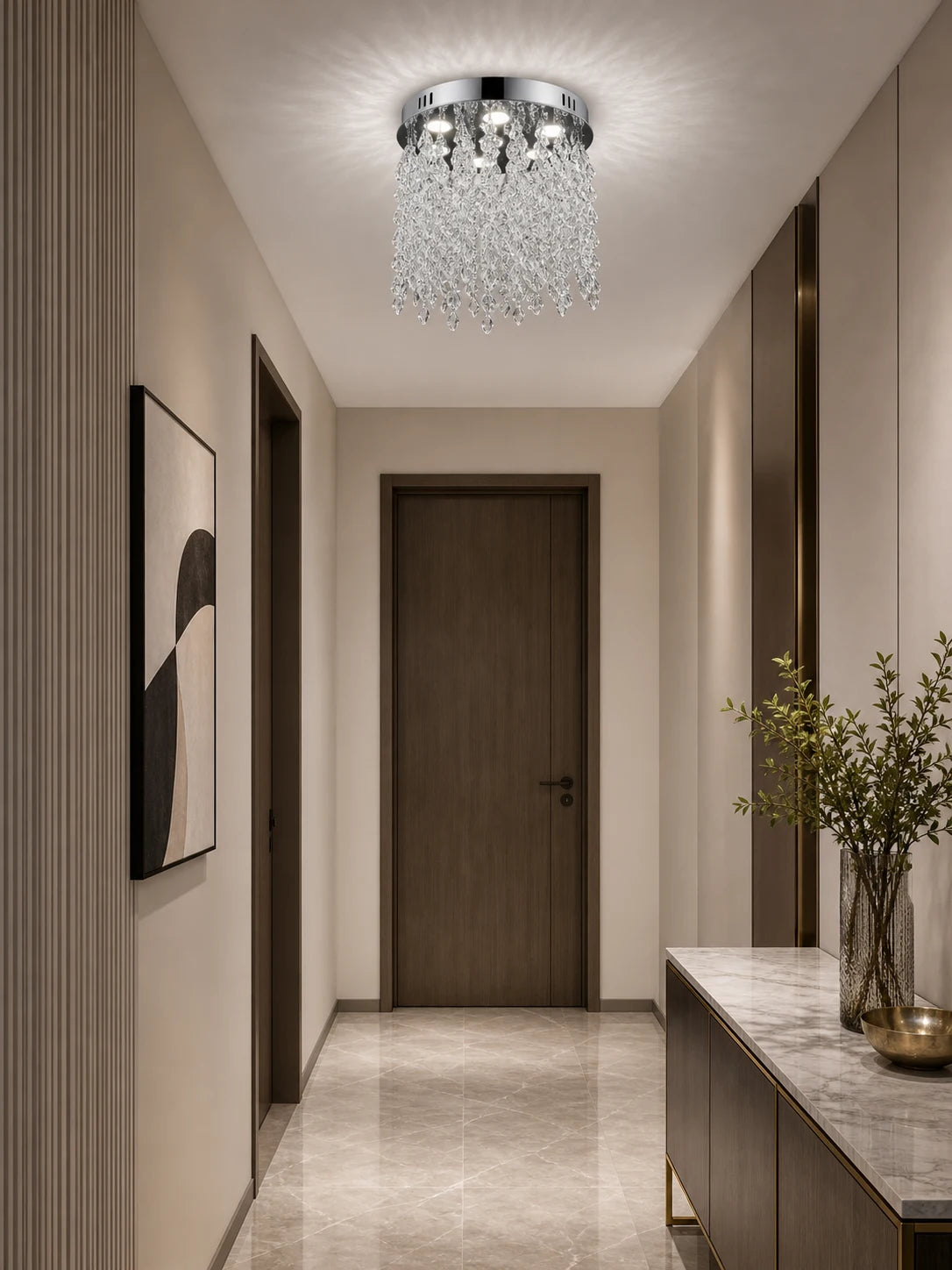 Crystal LED Chandelier LLC210/400CH Round, 22W, Cold/Warm/Neutral Light, Crystal, Shiny Chrome - 08_LLC210-400CH.png